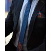 کراوات و دستمال جیب مدل ترمه سورمه ای