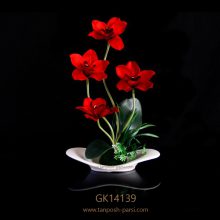 گل مصنوعی با گلدان گلدکیش مدل GK14139