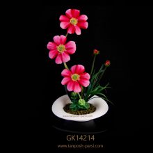 گل مصنوعی با گلدان گلدکیش مدل GK14214