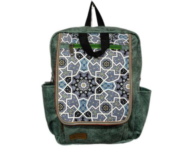 کوله پشتی طرح کاشی سنتی درباری